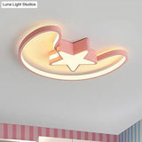 Modern Acrylic Moon And Star Ceiling Light - Stylish Living Room Flush Mount