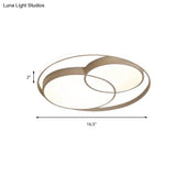 Modern Acrylic Snowman Ceiling Light - Stylish Flush Mount For Study Room & Kitchen