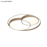 Modern Acrylic Snowman Ceiling Light - Stylish Flush Mount For Study Room & Kitchen