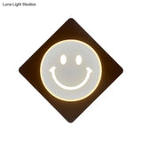 Modern Acrylic Square Led Wall Light: Study Room Sconce In White
