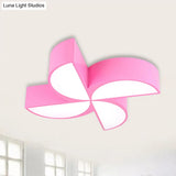 Modern Acrylic Toy Windmill Ceiling Light: Perfect For Game Rooms And Hallways Pink / 19.5 White
