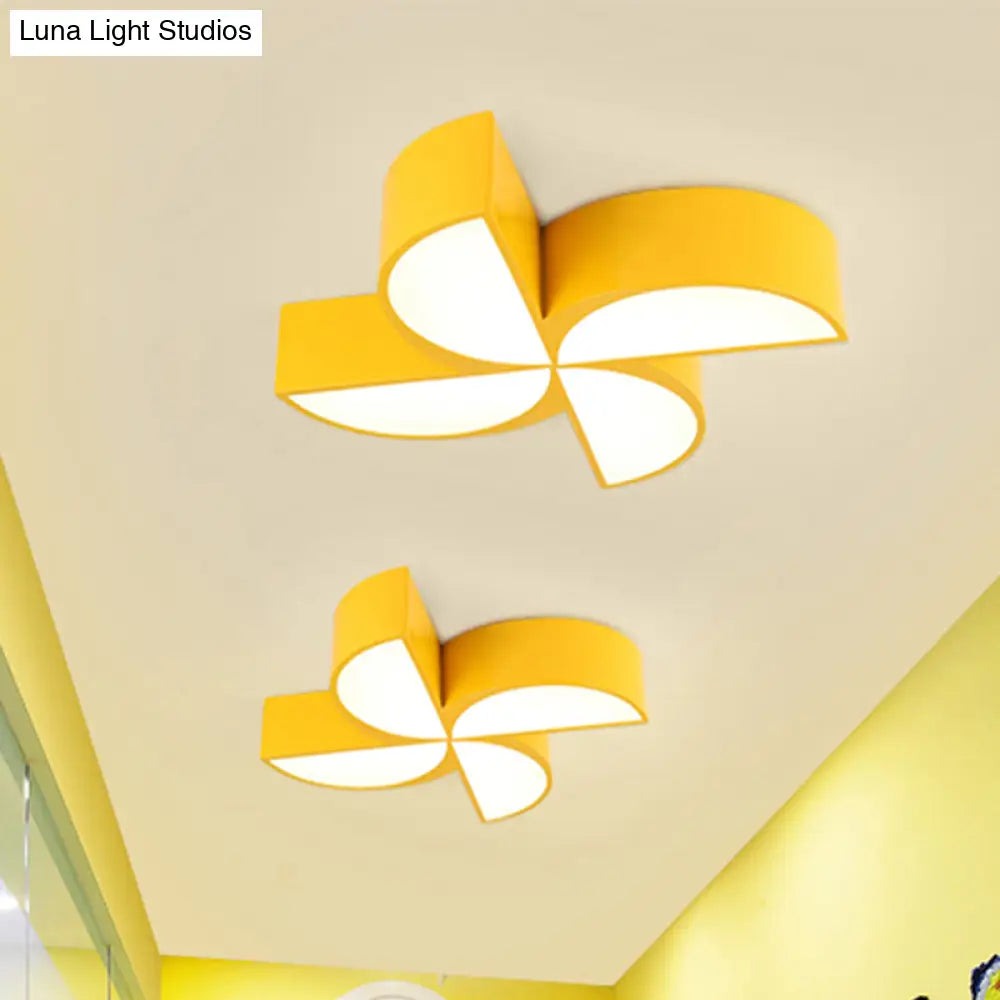 Modern Acrylic Toy Windmill Ceiling Light: Perfect For Game Rooms And Hallways Yellow / 19.5 White