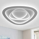Modern Acrylic Triangle Ceiling Light Fixture - 16’/19.5’/23.5’ Wide Bedroom Led Flush Mount