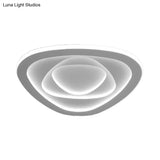 Modern Acrylic Triangle Ceiling Light Fixture - 16’/19.5’/23.5’ Wide Bedroom Led Flush Mount