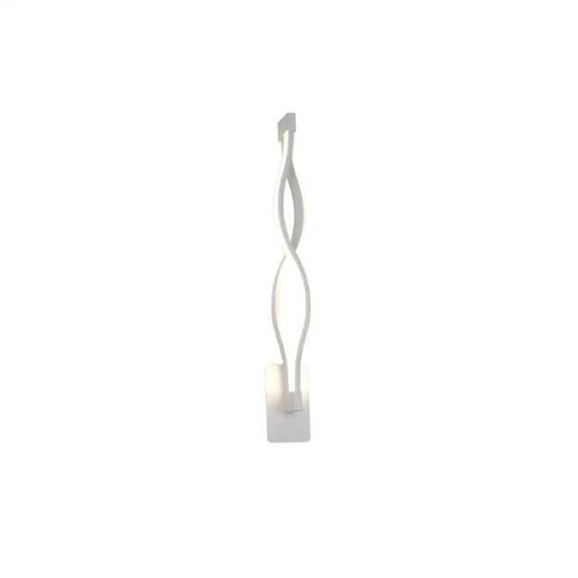 Modern Acrylic Twist Wall Light Sconce In Black/White - Neutral/Warm/White