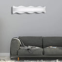 Modern Acrylic Wave Vanity Lighting - Led 16/20 Wide White Sconce Light Fixture White/Warm / 16