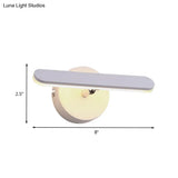 Modern Aluminum Led Vanity Wall Light For Bathroom - Natural/Warm