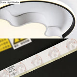 Modern Animal Paw Led Flush Mount Ceiling Light For Study Room - Eye - Caring & Acrylic Lamp