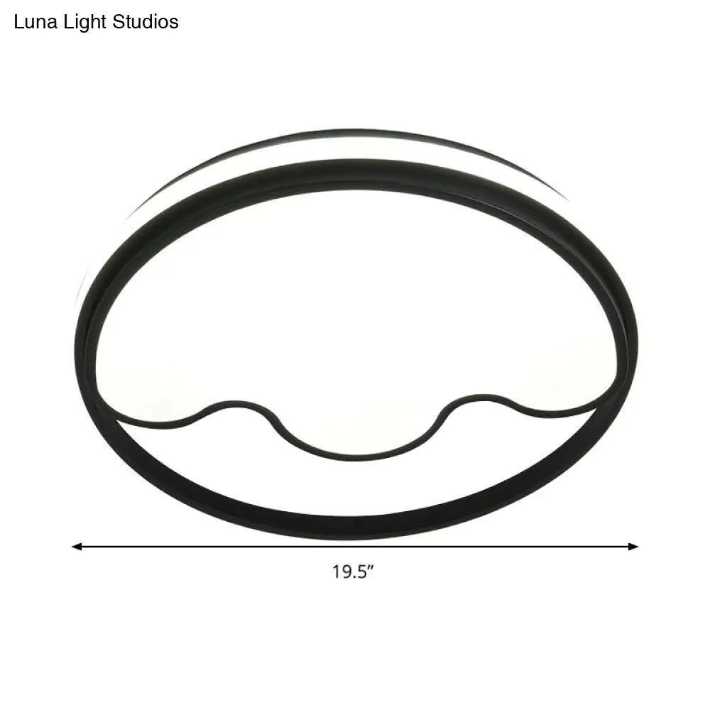 Modern Animal Paw Led Flush Mount Ceiling Light For Study Room - Eye - Caring & Acrylic Lamp