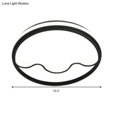 Modern Animal Paw Led Flush Mount Ceiling Light For Study Room - Eye - Caring & Acrylic Lamp