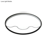 Modern Animal Paw Led Flush Mount Ceiling Light For Study Room - Eye - Caring & Acrylic Lamp