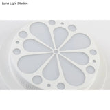 Modern Art Deco Flush Mount Ceiling Light For Hallway - Stylish Circular Acrylic Lamp