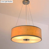 Modern Bamboo Pendant Light With Drum Shade - Handcrafted Wood Ceiling Lamp
