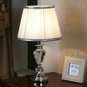 Modern Barrel Shade Task Light Pink/White Nightstand Lamp For Bedside White