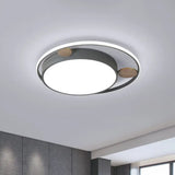 Modern Bear Head Led Flushmount Ceiling Light With Wood Accent - 18’/21.5’ Wide Cartoon Acrylic