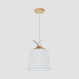 Modern Bird Aluminum Pendant Light With Empire Shade - Perfect For Porch White