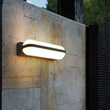 Modern Black Acrylic Wall Sconce With Flush Capsule Design And Half-Bulb Mounting / B