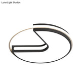 Modern Black And White Acrylic Led Ceiling Light For Hallway