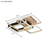 Modern Black And White Semi Flush Mount Ceiling Light With Acrylic Shade 3/4 Lights - Ideal For