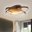 Modern Black & Gold Oval Led Ceiling Light - Perfect For Living Rooms Coffee