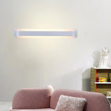 Modern Black/Gray/White Led Linear Wall Sconce For Living Room Décor White