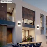 Modern Black Led Courtyard Wall Sconce Light Fixture