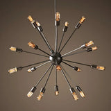 Modern Black Metal Burst Pendant Ceiling Light With Loft Style Design For Living Room 20 /