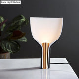 Modern Black Metal Flare Table Lamp - 1-Bulb Bedside Reading Light