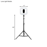Modern Black Metal Led Vanity Lamp With Usb & Tripod Stand
