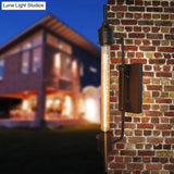 Modern Black Metal Linear Wall Sconce With 1 Light For Front Door