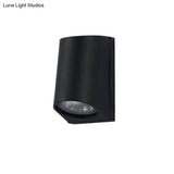 Modern Black Metal Pipe Led Wall Sconce For Courtyard Lighting