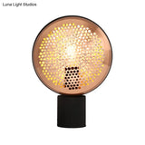Modern Black Round Book Light With Metal Shade - 1 Head Task Lighting