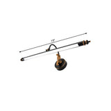 Modern Black Tubular Vanity Lighting - 19/25 W Led Metal Wall Sconce Light For Bathroom In