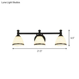 Modern Black Vanity Sconce - Elegant Shower Room Wall Lighting Solution