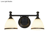 Modern Black Vanity Sconce - Elegant Shower Room Wall Lighting Solution