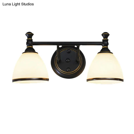 Modern Black Vanity Sconce - Elegant Shower Room Wall Lighting Solution