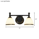 Modern Black Vanity Sconce - Elegant Shower Room Wall Lighting Solution