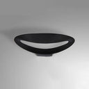 Modern Black/White Curved Shade Led Wall Sconce - Stylish Aluminum Lamp For Bedroom Black