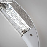 Modern Black/White Curved Shade Led Wall Sconce - Stylish Aluminum Lamp For Bedroom