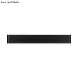 Modern Black/White Led Wall Lamp With Rectangular Metal Shade - Great Room Sconce Fixture