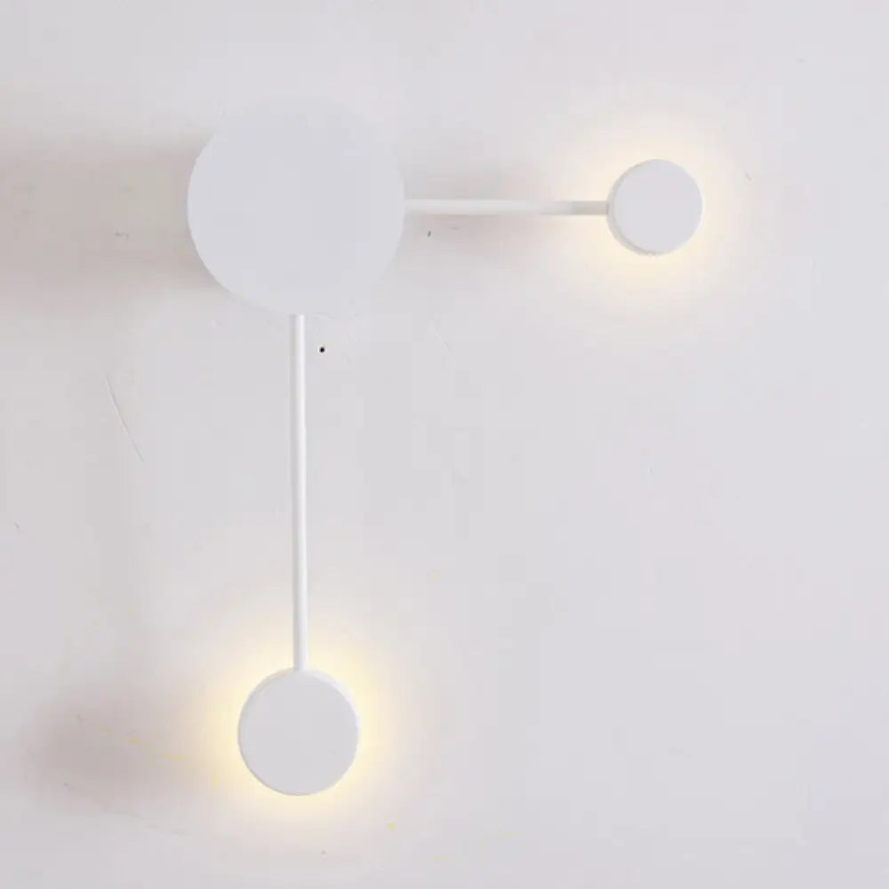 Modern Black/White Sputnik Led Wall Sconce Light Fixture With Acrylic Lamp Shades - 2/3/6 Lights In