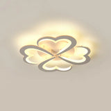 Modern Blooming Flower Ceiling Lamp With Led Lights In Warm/White Light - Semi Flush Mount