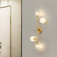 Modern Brass Armed Sconce - 4 Head Metal Wall Light For Dining Room