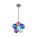 Modern Bubble Pendant Light - Stylish Glass Hanging Lamp Purple-Pink