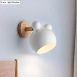 Modern Cartoon Animal Sconce Wall Light For Child Bedroom - Metal Lamp