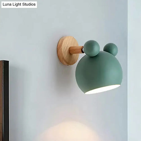 Modern Cartoon Animal Sconce Wall Light For Child Bedroom - Metal Lamp
