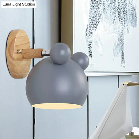 Modern Cartoon Animal Sconce Wall Light For Child Bedroom - Metal Lamp