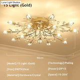 Modern Ceiling Light For Living Room Led Crystal Lamp Bedroom Lamps Dining Gold Loft Lighting