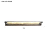 Modern Chrome Led Vanity Light With Adjustable Warm/White/Third Gear Settings For Bathroom -