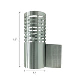 Modern Chrome Led Wall Lamp With Hollow Design And Warm/White Light